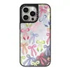 Rayas Rosas Cereza Adecuado Funda para Teléfono Móvil Iphone17Promax Adecuado para 16 Apple 15 Cubierta Protectora Nicho Creativo