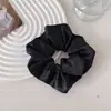 Elástico de Cabelo Dupla Face em Cetim Estilo Francês, Faixa de Cabelo Estilo Suave, Corda de Cabelo Elegante Simples de Alta Qualidade, Acessório de Cabeça Elegante