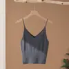 ¡La textura es delicada y suave! Camisola de Punto de Cachemira Suave y Pura para Mujer con Cintura Alta y Diseño sin Mangas