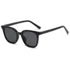 Gafas de Sol Estilo Coreano Marco Negro Little Red Book Gafas de Sol para Equipos Verano Playa Mujer Cara Redonda Cara Grande Adelgazantes Gafas de Sol Populares en Internet