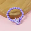 Item popular de comércio exterior: Pulseira Cartoon do Stitch, Pulseira Infantil com Contas de Cabeça de Boneco 3D, Joias Mais Vendidas no Atacado