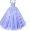 Vestido de Noche de Comercio Exterior Transfronterizo Azul 2026 Nuevo Elegante Vestido de Desempeño Estudiantil para Mujer Estilo Largo para Solo de Ópera