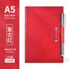 A5 inserción pluma cuaderno de negocios diario oficina bloc de notas venta al por mayor grande rojo personalizado LOGO libro personalizado