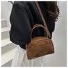 Bolsa de Boliche, Textura Retrô, Bolsa de Ombro Casual para o Dia a Dia, Bolsa Almofada de Design Nichado, Bolsa de Textura Simples