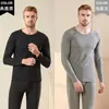 Traje de ropa interior térmica para hombre, engrosado, forrado de polar, Dejia, a prueba de frío, camiseta interior para ancianos, ropa de otoño, pantalones largos, invierno