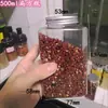 Bote para Almacenamiento de Granos de Celebridad de Internet Cuadrado de Grado Alimenticio Cocina Clasificación Bote para Almacenamiento de Especias y Condimentos Botella de Plástico para Condimentos