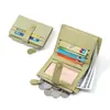 Nueva Cartera Corta Retro de Nicho para Mujer Plegable Deslustrada Ins 80% de descuento Cartera de Monedas Transfronteriza de Gama Alta