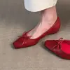 Sapatos femininos Chuyuji estilo retrô francês, confortáveis, de sola macia, baixos, adequados para o trajeto e trabalho profissional.