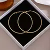 Design Casual e Elegante, Brincos de Argola Lisos para Mulheres, Alta Qualidade, Estilo Cool, Valorizam o Rosto, Pequenos Brincos da Moda, Argolas Grandes