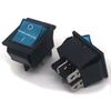 KCD4-201N interruptor tipo barco interruptor de cambio de fuente de alimentación fabricante 4 patas 2 velocidades cobre con luz alta potencia