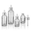 30ml50ml100ml Botella Cuentagotas Fondo Grueso Hombro Oblicuo Botella para Base Líquida Loción Botella para Aceite Esencial Botella Dispensadora de Cosméticos