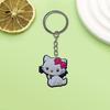 Llavero creativo de la serie Hello Kitty de AliExpress. Pequeño regalo. Llavero de coche de moda.