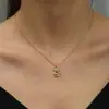 Collar de Aleación con Oso Completo de Diamantes Lindo e Inteligente para Niña de Verano Cadena de Clavícula de Moda Personalizada para Mujer Collar con Colgante de Circonita