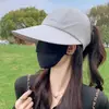 Novo Modelo 2026: Chapéu de Sol com Aba Extra Grande para Mulheres, Boné de Beisebol para Exterior para Homens, Boné de Bico de Pato de Secagem Rápida, Chapéu de Sol com Topo Aberto