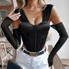 Top Tubinho Sexy Quente Estilo Europeu e Americano Transfronteiriço Body Costela Camisola Tops de Verão Femininos Atacado