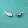 Prata Tailandesa Pingente Liso de Prata Padrão Cauda de Fênix Recortada Pingente Gota D'água Pulseira de Cristal Material para Miçangas DIY Acessórios de Prata S925