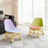 Carro Giratorio Estilo Crema Dopamina Taburete Bajo Rodillo Taburete Bajo Taburete Móvil Silla Andador Minimalista Moderno Silencioso