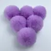 Venta al por mayor directa de fábrica Bolas de Pelo de Conejo Imitación, Pompones Hechos a Mano de Pelo de Conejo Rex para Bricolaje, Adornos Colgantes Decorativos, Bolas de Pelo, Accesorios para Ropa y Materiales