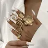 Guoxiu Europeu e Americano Transfronteiriço Mais Vendido Estilo Cool Pérola Retrô Geométrico Anel Feminino Alto Padrão Exquisito Anel de Articulação
