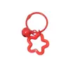 Llavero Personalizado de Acrílico de Colores Dulces Estrella de Cinco Puntas DIY Hebilla de Candado para Mochila Escolar Accesorios de Llavero de Estrella Coloridos