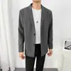 Traje de chaqueta nuevo para hombre, guapo, estilo británico casual ligero y maduro, traje pequeño popular, estilo universitario, Primavera y Otoño 2024