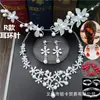 Nuevo tocado de novia, collar de tres piezas, corona, accesorios de boda, traje de estilo coreano, diadema de cumpleaños con lunares, diadema