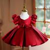 Vestido de Noche para Cumpleaños de Niña de Un Año Lujo Accesible Nicho Anfitrión Ropa de Desfile para Actuación Vestido de Princesa para Actuación de Piano Infantil