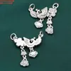 Accesorios de Plata de Ley 99 Pies Codo de Plata Borla Colgante de Pez Accesorios Vintage Viejo 3D Plata Dura Materiales Hechos a Mano para DIY
