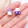 Accesorios Súper Lindos de Resina Morada de Dibujos Animados Joyería DIY Llavero Collar Pendientes Estrella de Cinco Puntas Corazón Arcoíris Colgante Pequeño