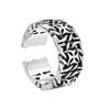 Anillo de plata de ley 925 al por mayor para hombre y mujer anillo de cruz de espina apertura plata tailandesa tendencia vintage joyería personalizada