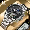 Popular Reloj Mecánico Hueco Totalmente Automático de Gama Alta para Hombre Resistente al Agua Reloj para Hombre Marca Famosa Reloj para Hombre Mecánico de Una Pieza Envío Directo