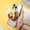 Soporte de escritorio magnético de acrílico personalizado para pop-socket de teléfono con logo de caricatura, soporte de escritorio ajustable para uso perezoso
