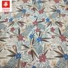 Tecido Impresso 100% Algodão com 40 Fios e Folhas de Plantas Tropicais, Pode Ser Usado para Chapéus, Almofadas Decorativas e Tecidos para Camisas Masculinas