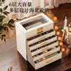 Caja de Joyería, Pendientes, Collares, Anillos, Caja de Almacenamiento, Caja Pequeña y Exquisita de Accesorios para el Hogar, Multicapa de Alta Gama y Exquisita