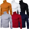 Explosões AliExpress 2020 primavera novo suéter masculino comércio exterior gola alta suéter masculino camisa base Y959
