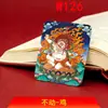 Núcleo de Pintura Thangka Pintado a Mano sin Adorno Dorado, Colgante de la Montaña Wutai, Serpiente del Zodiaco, Collar Dainichi Amitabha Tridimensional al por Mayor