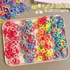 Anel de Polegar Infantil Elástico de Cabelo para Bebê Elástico Pequeno Argola de Toalha Menina de Cabelo Corda de Cabelo de Alta Elasticidade Argola de Cabelo Sem Costura