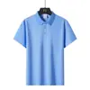 Camisa Polo de Secado Rápido Estilo Europeo y Americano para Hombres Musculosos, Camiseta de Manga Corta Ajustada para el Trabajo, Polo Deportivo Ajustado para el Gimnasio, Moderno
