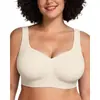 Soporte suave transfronterizo, sin varillas, sujetador sin costuras cómodo y de soporte para mujeres con busto grande, talla grande, se puede usar como prenda exterior