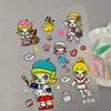 Adesivos Fofos Molly Jasmine Em Relevo Em Estoque Celebridade da Internet Criativo Capa de Celular de Jasmim Adesivos Decorativos para Copo d'Água Versão Q