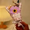 8 de Março Festival da Deusa das Mulheres Dia das Mães Simulação Buquê de Sabonetes Girassol Caixa de Presente de Mão com Flores Combinadas para Presente