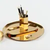 Prato Oval Estilo Nórdico Bandeja de Armazenamento de Joias Aço Inoxidável Kit de Velas de Aromaterapia Bandeja de Armazenamento de Ferramentas