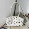 Bolsa Feminina de Axila 2026 Novo Estilo Tendência Verão Popular Moda Super Quente Bolinhas Bolsa de Ombro Único Trabalho Deslocamento Bolsa Grande