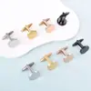 Suministro Directo de Fábrica de Gemelos Redondos Brillantes con Puño Plus, Gemelos Sencillos para Hombres de Negocios, Ropa para Camisas Francesas, Disponibles en Grandes Cantidades