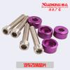 Precio Incluye Impuestos Modificación de Coche Separador de Aleación de Aluminio Juego de Separadores Decorativos en Forma de Copa Paquete de 4 Piezas de 6 mm