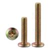 Tornillo de cabeza plana con cruz invertida, de zinc y color hierro revestido, tornillo de bisel, tornillo de cabeza redonda plana para muebles, perno al por mayor M6M8