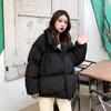Abrigo acolchado de algodón grueso de estilo coreano para mujer, abrigo corto de invierno nuevo, abrigo holgado acolchado de algodón, abrigo negro acolchado de algodón, venta al por mayor