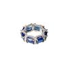 Anillo de dedo índice con diseño de nicho, estilo europeo y americano, con piedras preciosas de color rojo neto, de moda para mujer