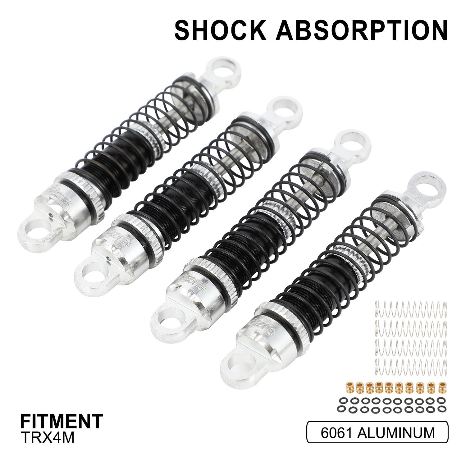 RC-01-TRX4M避震器（52mm） (颜色 黑银色) 