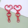 Popular Llavero de Corazón Pintado de Colores, Conector de Llavero con Forma de Corazón de Colores Caramelo, Accesorio de Hebilla para Puerta DIY